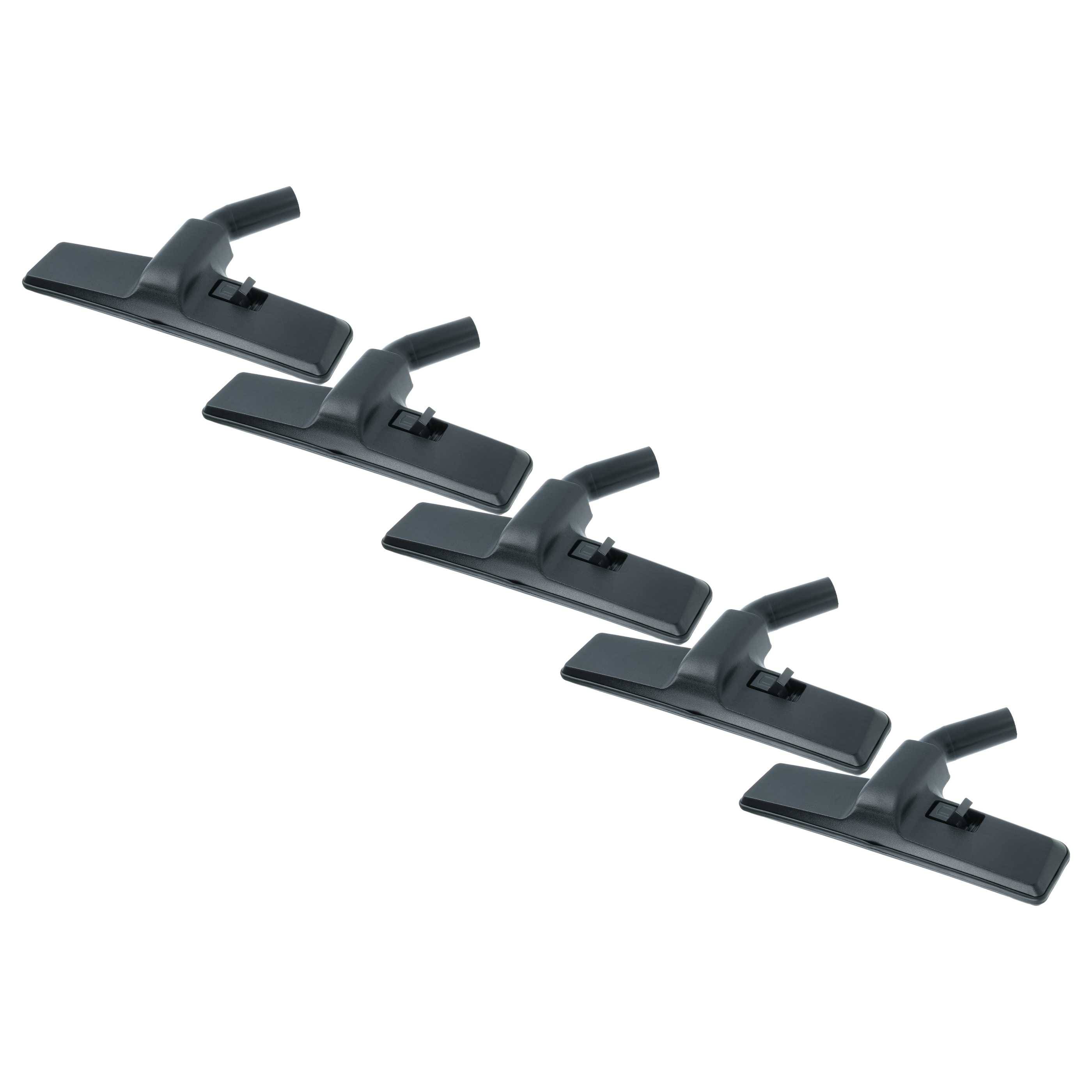 vhbw 5x Bodendüse für Teppiche kompatibel mit Hitachi CV-185, CV-100, CV-160, CV-180, CV-145, CV-140 Staubsauger mit