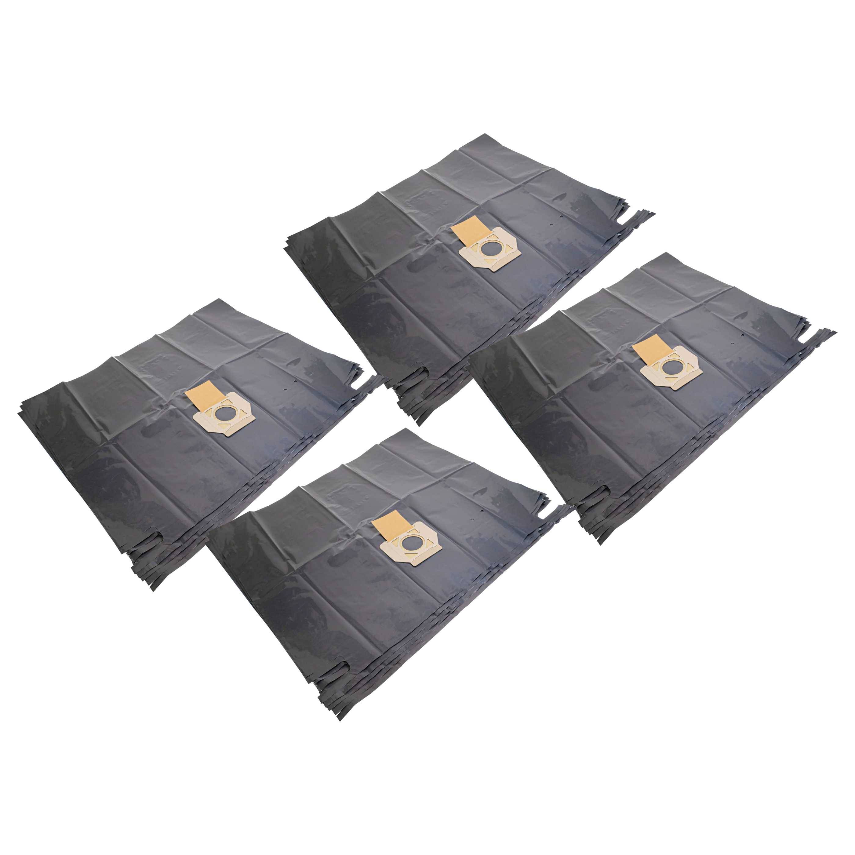 vhbw 20x Entsorgungsbeutel Ersatz für Makita W107418355 für Staubsauger - 37,3cm x 21,3cm Schwarz