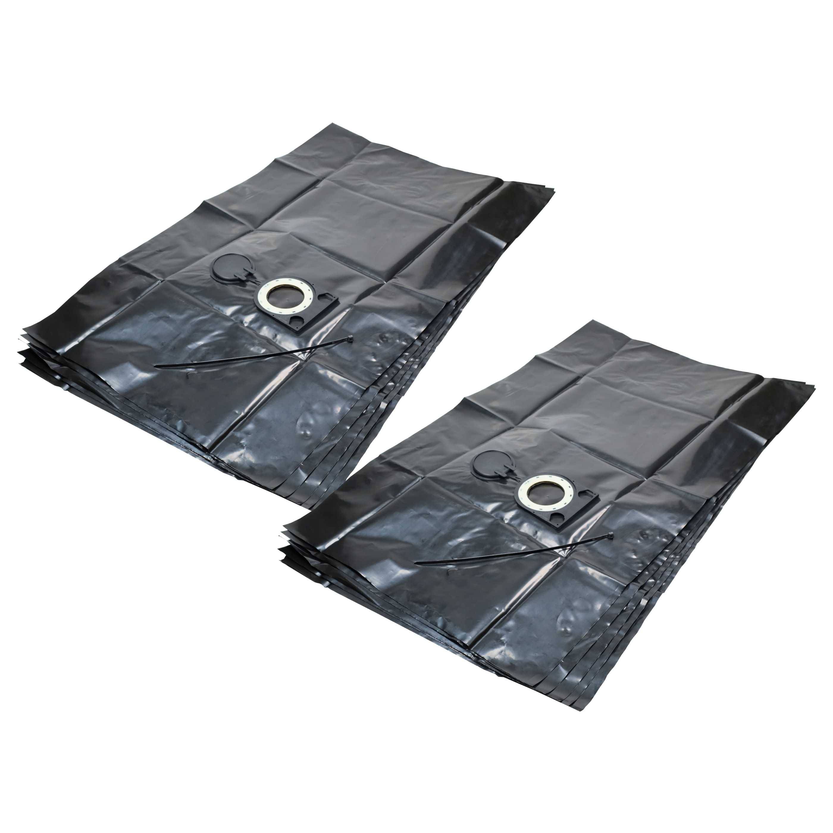 vhbw 10x Entsorgungsbeutel Ersatz für Starmix FBPE 25-35 für Staubsauger - 34,4cm x 23,5cm Schwarz