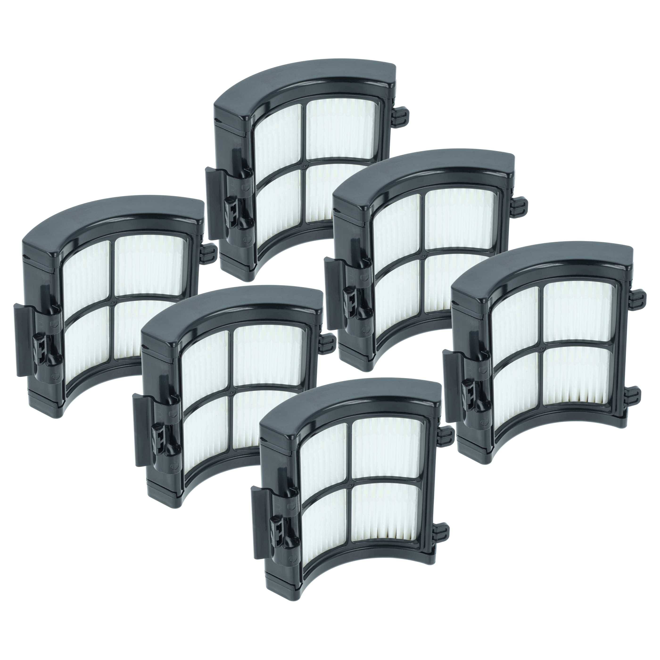 vhbw 6x Staubsaugerfilter kompatibel mit Shark Detect Pro IW1111, IW1111C, IW1120, IW1120C, IW1615, IW3110C Staubsauger