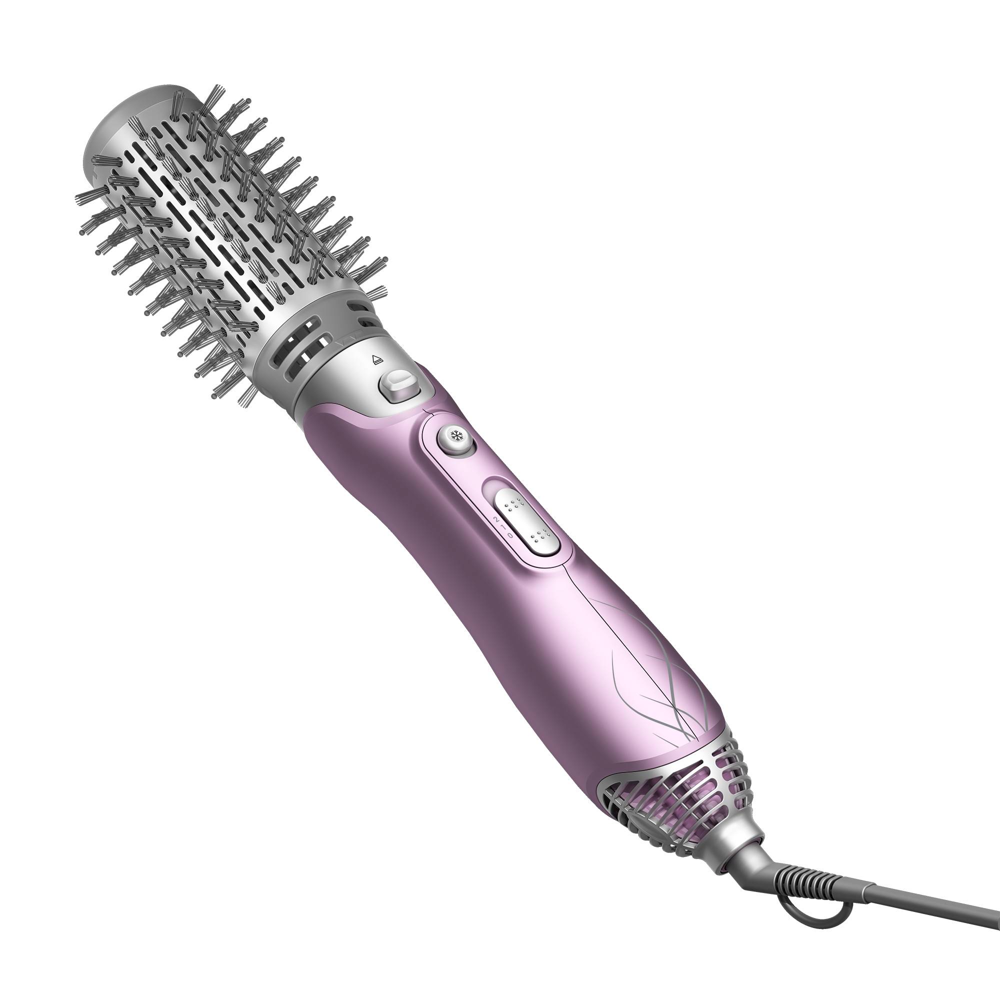 HS 6220, Heißluftbürste, Warm, Scrollleiste, Grau, Pink, Hängeschlaufe, 1,8 m