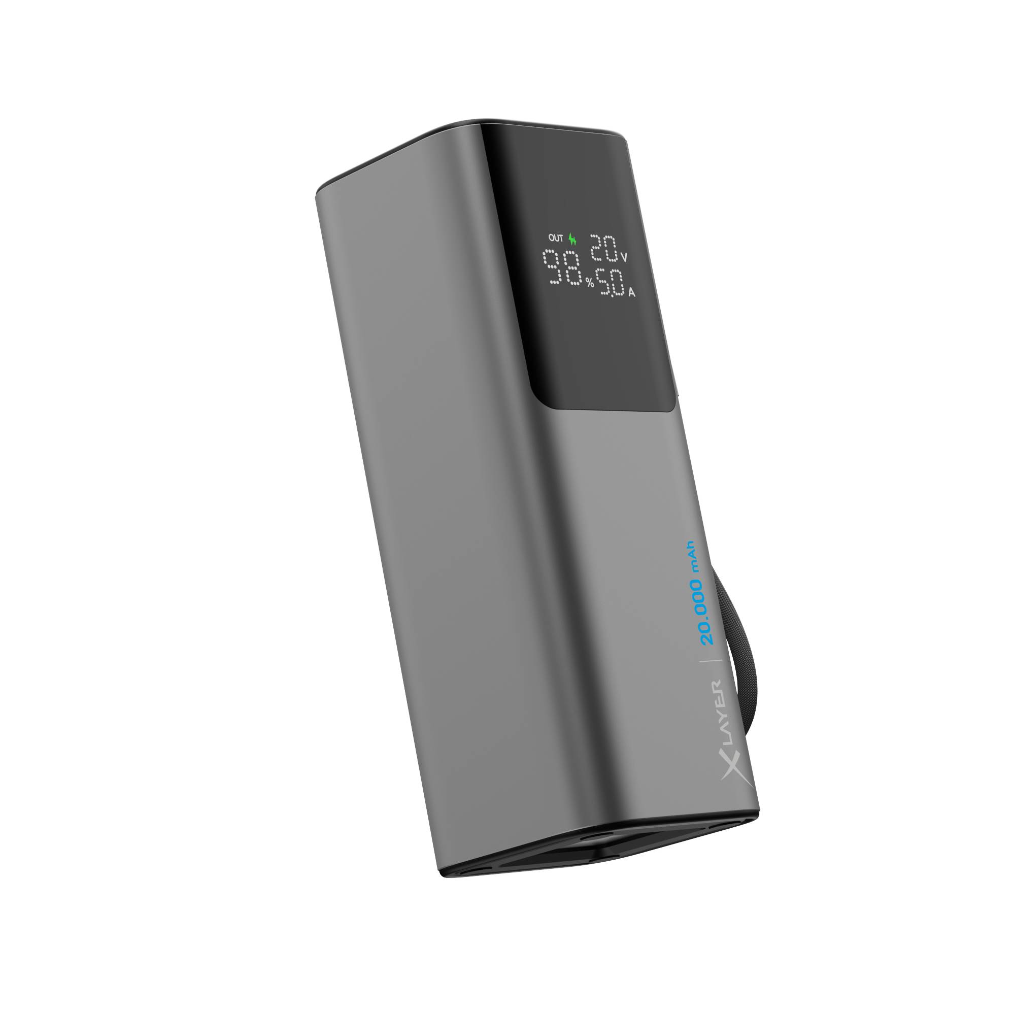 Zusatzakku XLayer Powerbank HyperCharge 20.000 mAh 160W space grau
