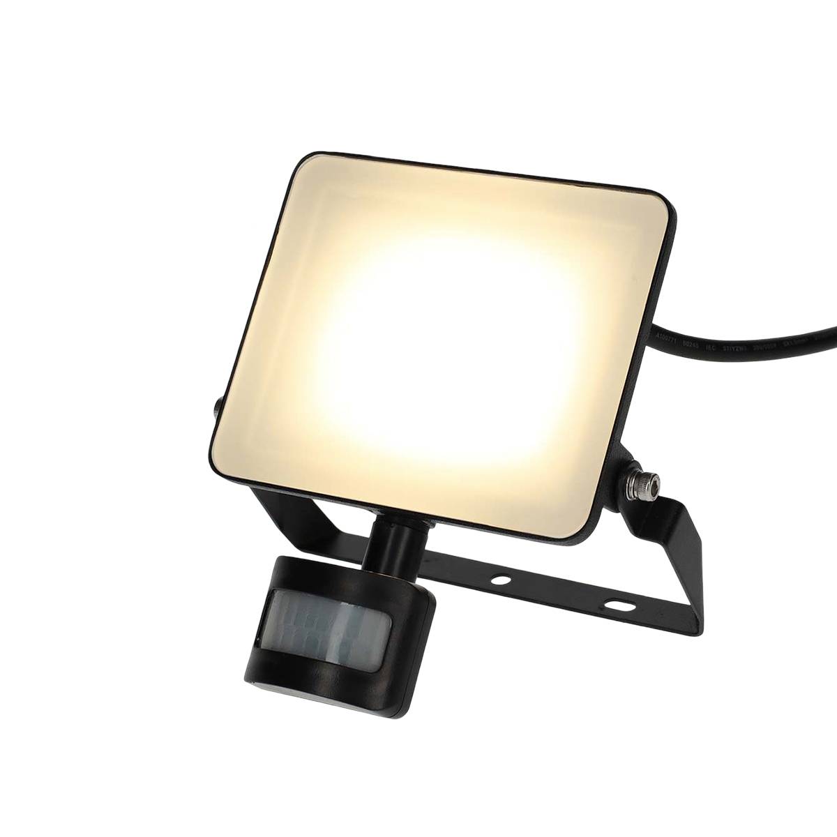 LED-WLAN-Strahler mit Bewegungsmelder 1500 lm 20W Schwarz