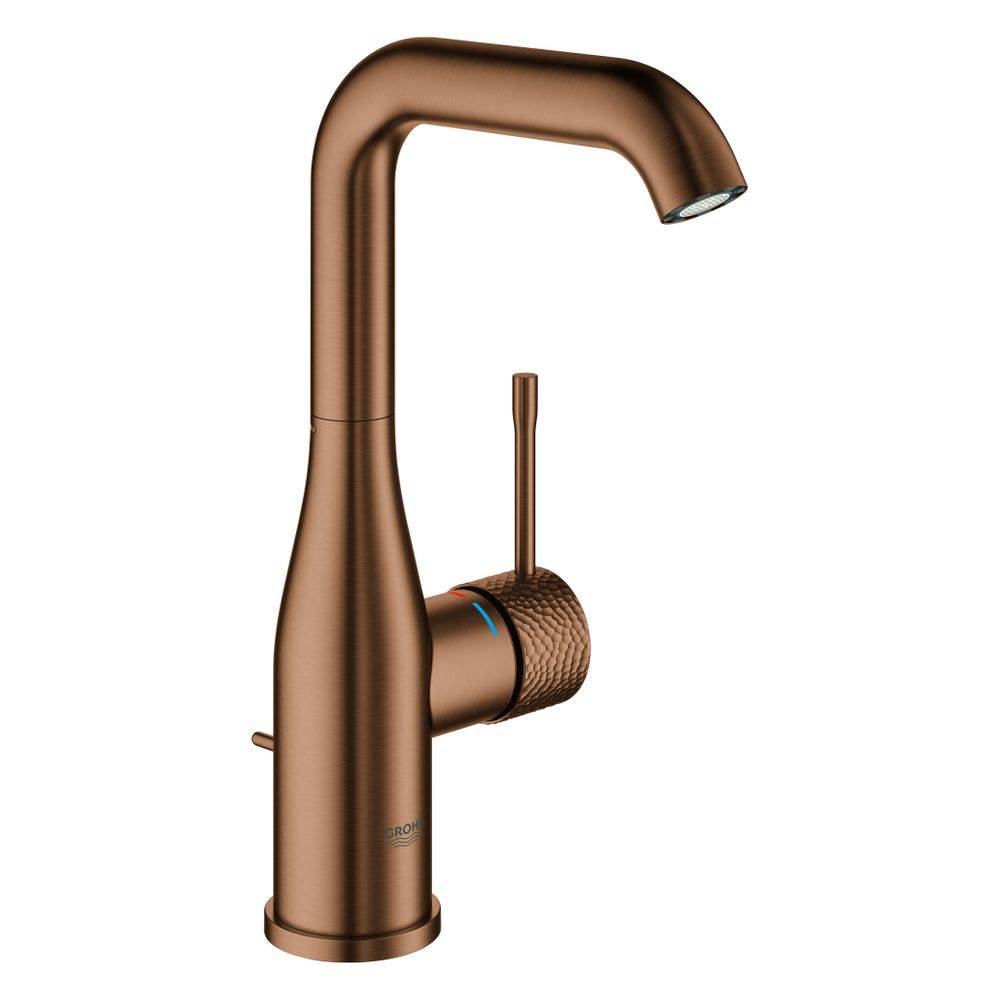 Grohe Waschtischarmatur Essence, L-Size, Ablaufgarnitur 1¼", Crafted Warm Sunset gebürstet, 1 Stk.
