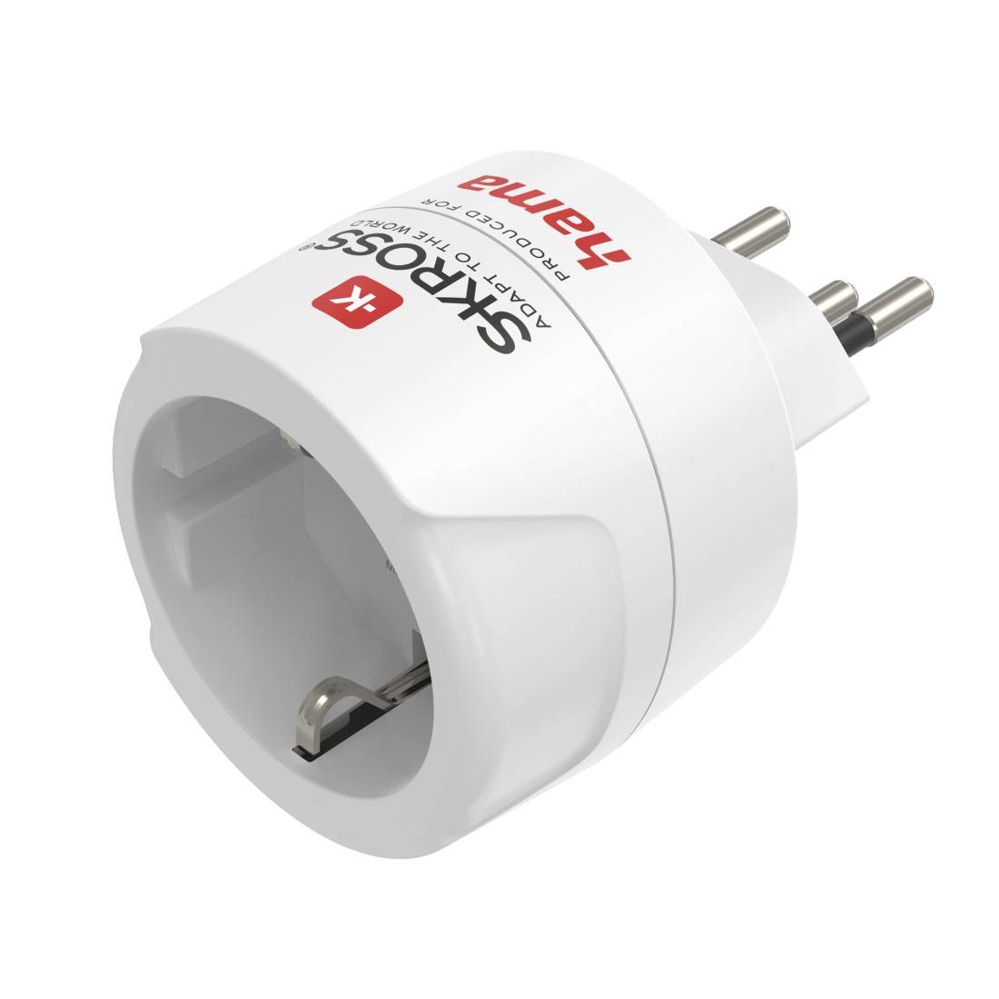 hama 00223487 Reiseadapter Typ J, L, N, 3-polig, für die Schweiz, Italien und Brasilien