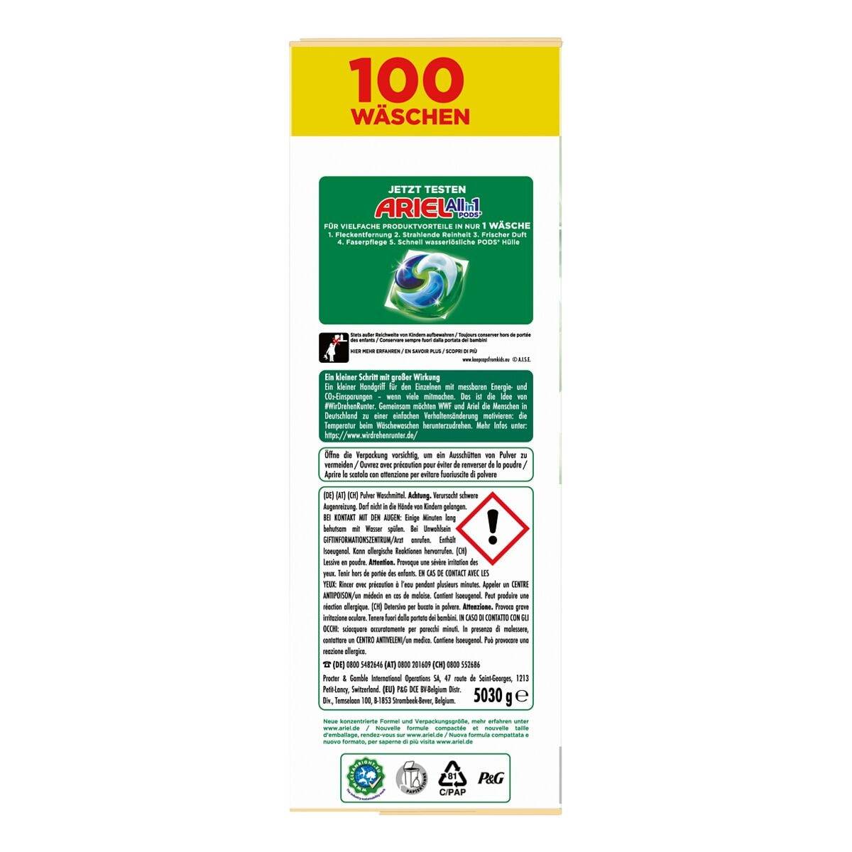 Ariel Pulverwaschmittel »Universal« 5.03 kg - 100 WL