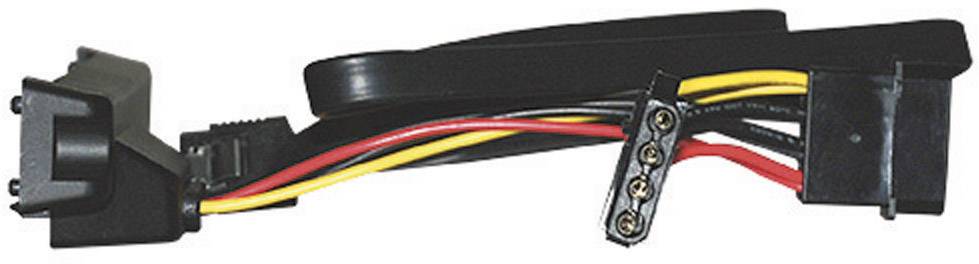 Silverstone Festplatten Adapter [1x SATA-Kombi-Buchse 7+15pol. - 2x SATA-Strom-Buchse 15pol., SATA-Buchse 7pol.] 0.50 m Schwarz