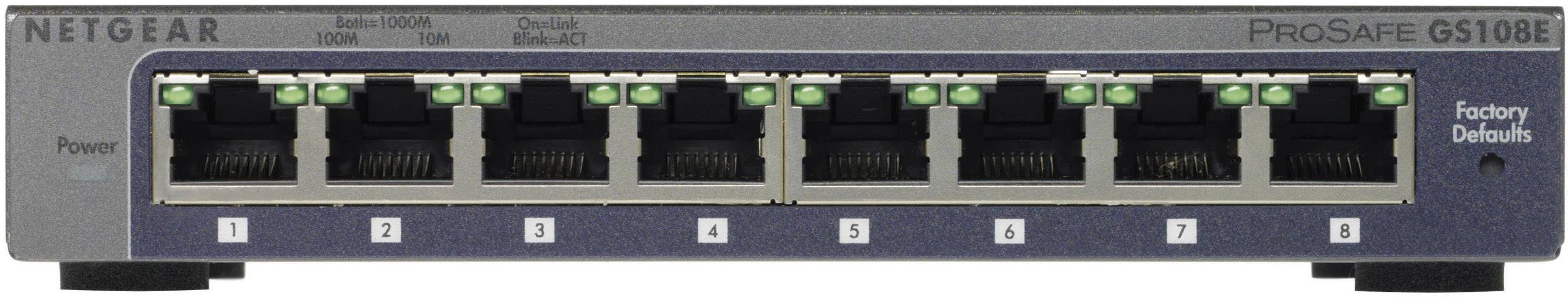 NETGEAR GS108E-300PES Netzwerk Switch 8 Port 1 GBit/s
