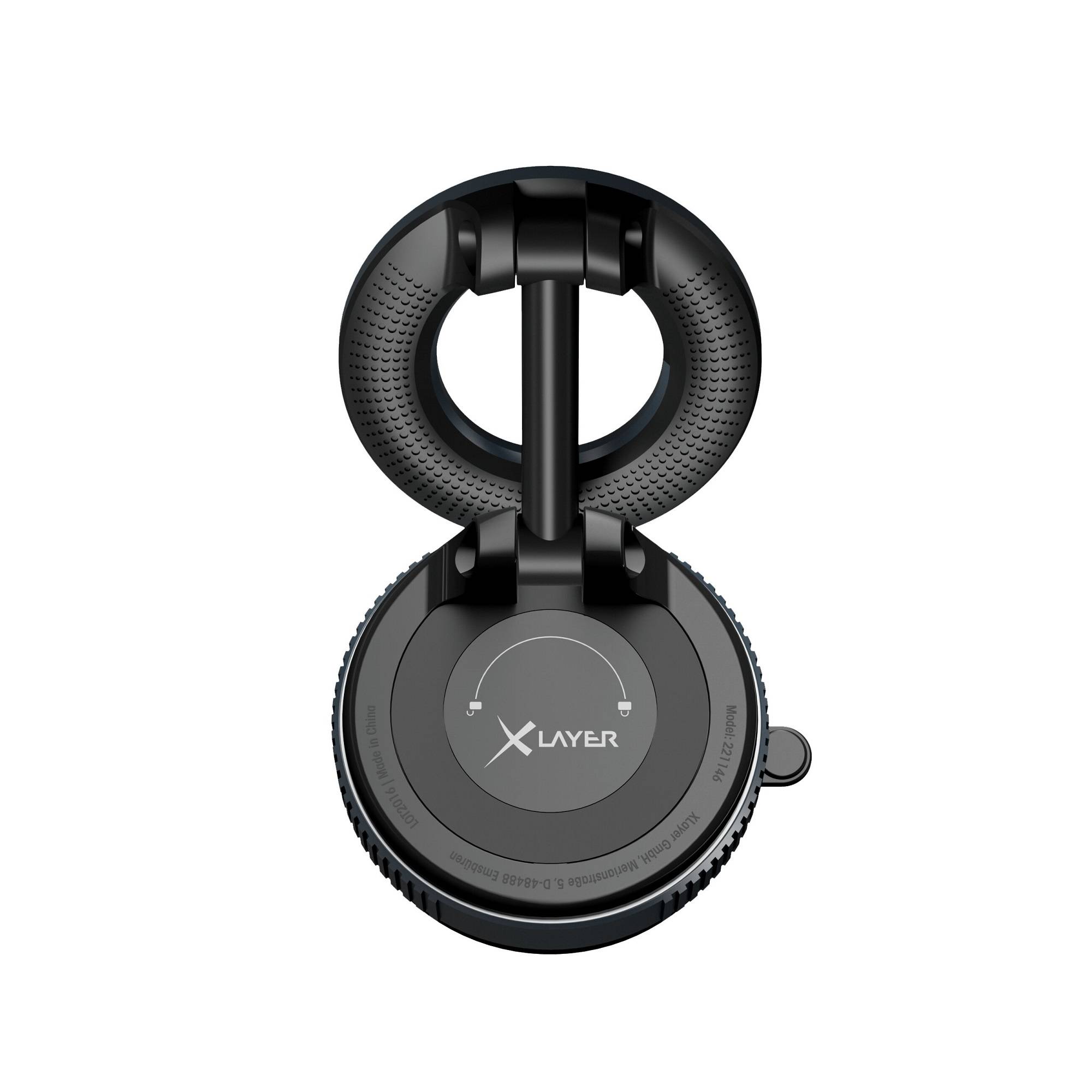 Halterung XLayer Smartphone Magnetisch mit Saugnapf schwarz