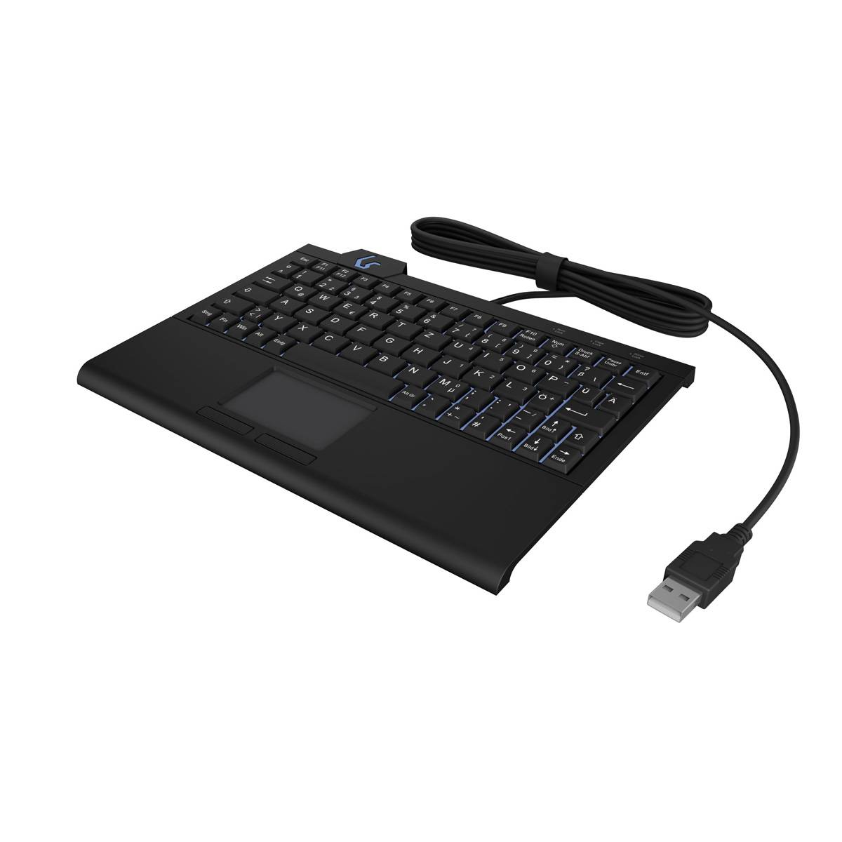 KeySonic Super-Mini-TAS Touchpad,B-light,BK, KSK-3210ELU(UK) Eingabe / Ausgabe Mäuse & Tastaturen