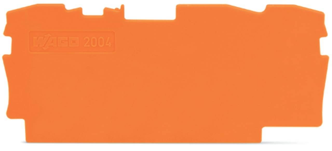 WAGO 2004-1392 Abschluss-/Zwischenplatte orange 1mm dick