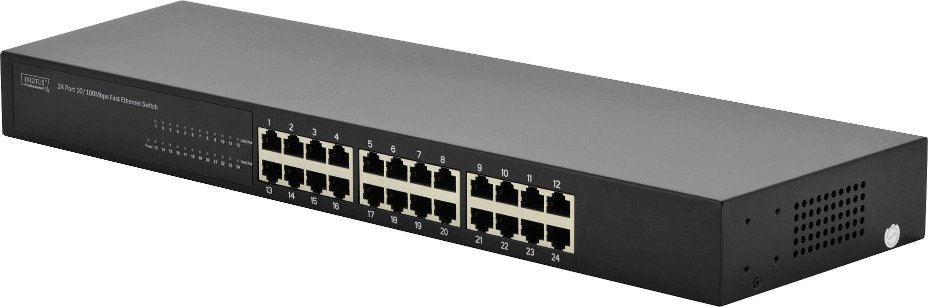Digitus DN-60021-1 Netzwerk Switch RJ45 24 Port 100 MBit/s