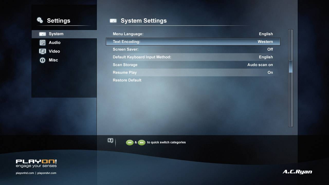 AC Ryan ACR-PV73800