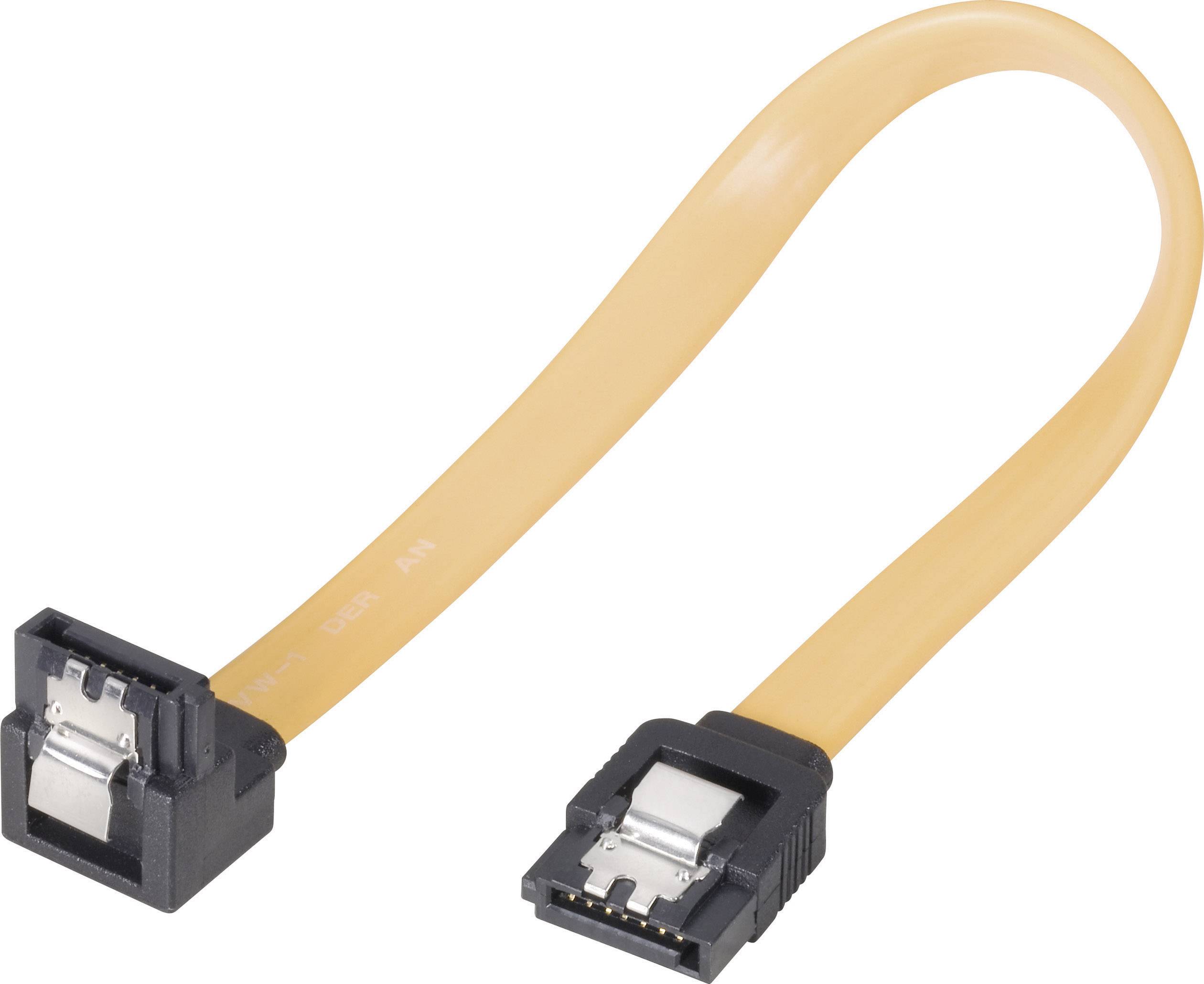 Goobay Festplatten Anschlusskabel [1x SATA-Buchse 7pol. - 1x SATA-Buchse 7pol.] 20.00 cm Gelb