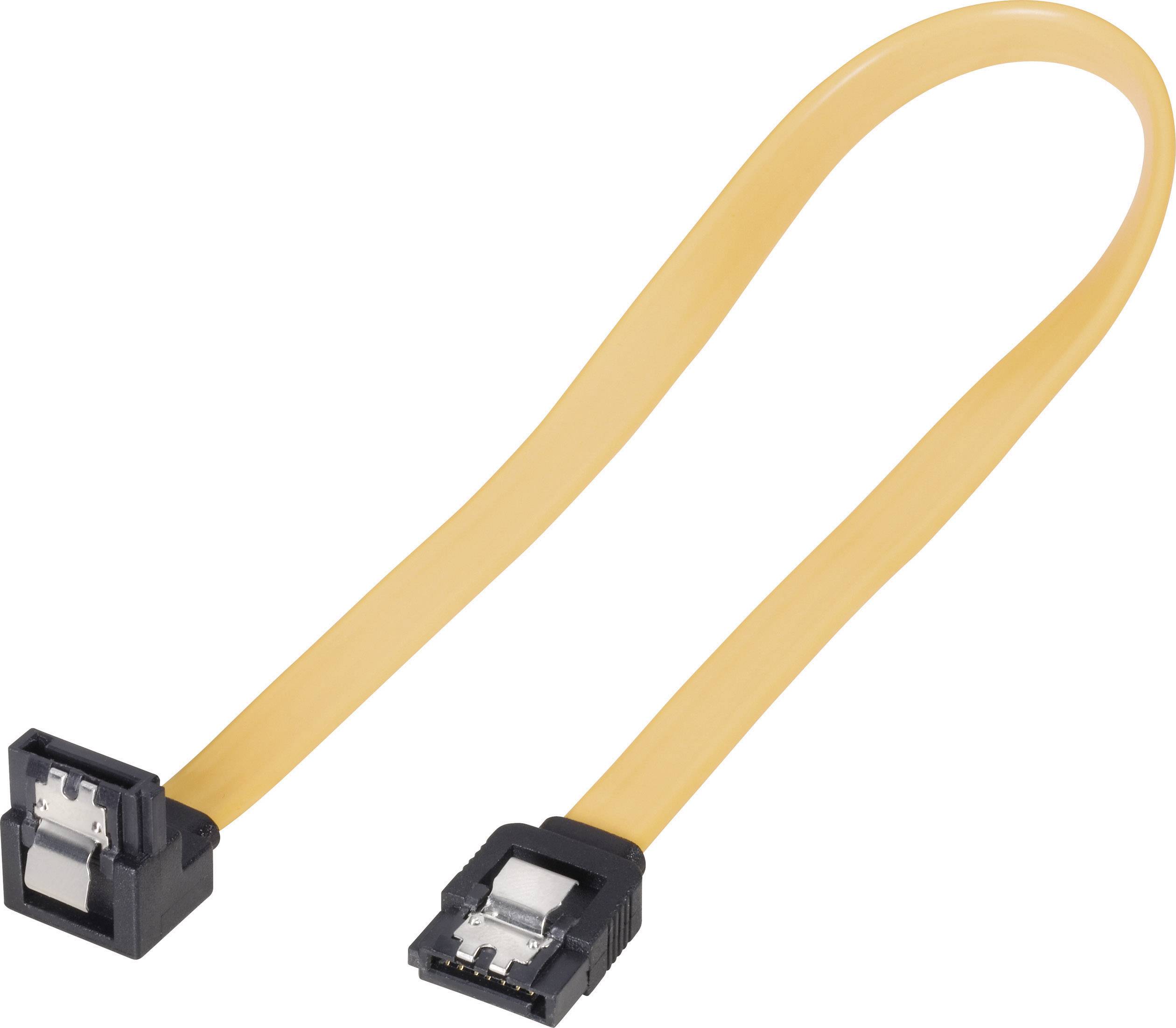 Goobay Festplatten Anschlusskabel [1x SATA-Buchse 7pol. - 1x SATA-Buchse 7pol.] 30.00cm Gelb