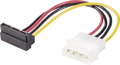 Renkforce Strom Adapter [1x IDE-Strom-Stecker 4pol. - 1x SATA-Strom-Buchse 15pol.] 0.15 m Schwarz