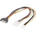 Renkforce Strom Y-Kabel [1x SATA-Strom-Stecker 15pol. - 1x IDE-Strom-Buchse 4pol., Floppy Stecker 4 Renkforce Strom Y-Kabel [1x SATA-Strom-Stecker 15pol. - 1x IDE-Strom-Buchse 4pol., Floppy Stecker 4