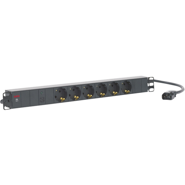 AEG Power Solutions PDU 10-2 19 Zoll Netzwerkschrank-Steckdosenleiste 1 HE Schutzkontaktsteckdose Schwarz