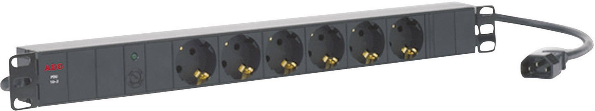 AEG Power Solutions PDU 10-2 19 Zoll Netzwerkschrank-Steckdosenleiste 1 HE Schutzkontaktsteckdose Schwarz