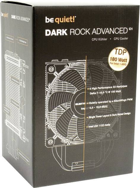 BeQuiet Dark Rock Advanced CPU-Kühler mit Lüfter