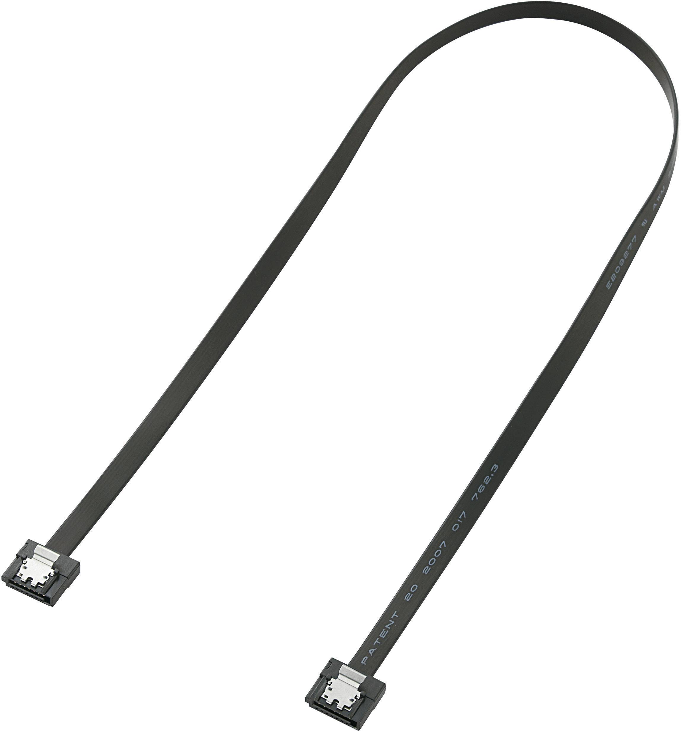 Renkforce Festplatten Anschlusskabel [1x SATA-Buchse 7pol. - 1x SATA-Buchse 7pol.] 0.50m Schwarz