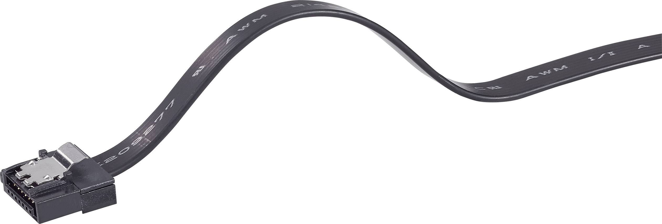 Renkforce Festplatten Anschlusskabel [1x SATA-Buchse 7pol. - 1x SATA-Buchse 7pol.] 0.50m Schwarz