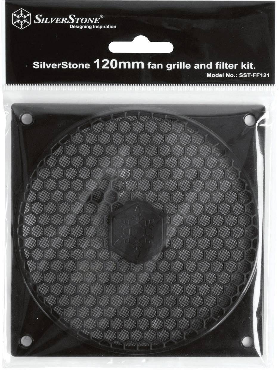 SilverStone FF121B - Computergehäuse - Schwarz - 20 g - 120 x 120 x 4,68 mm