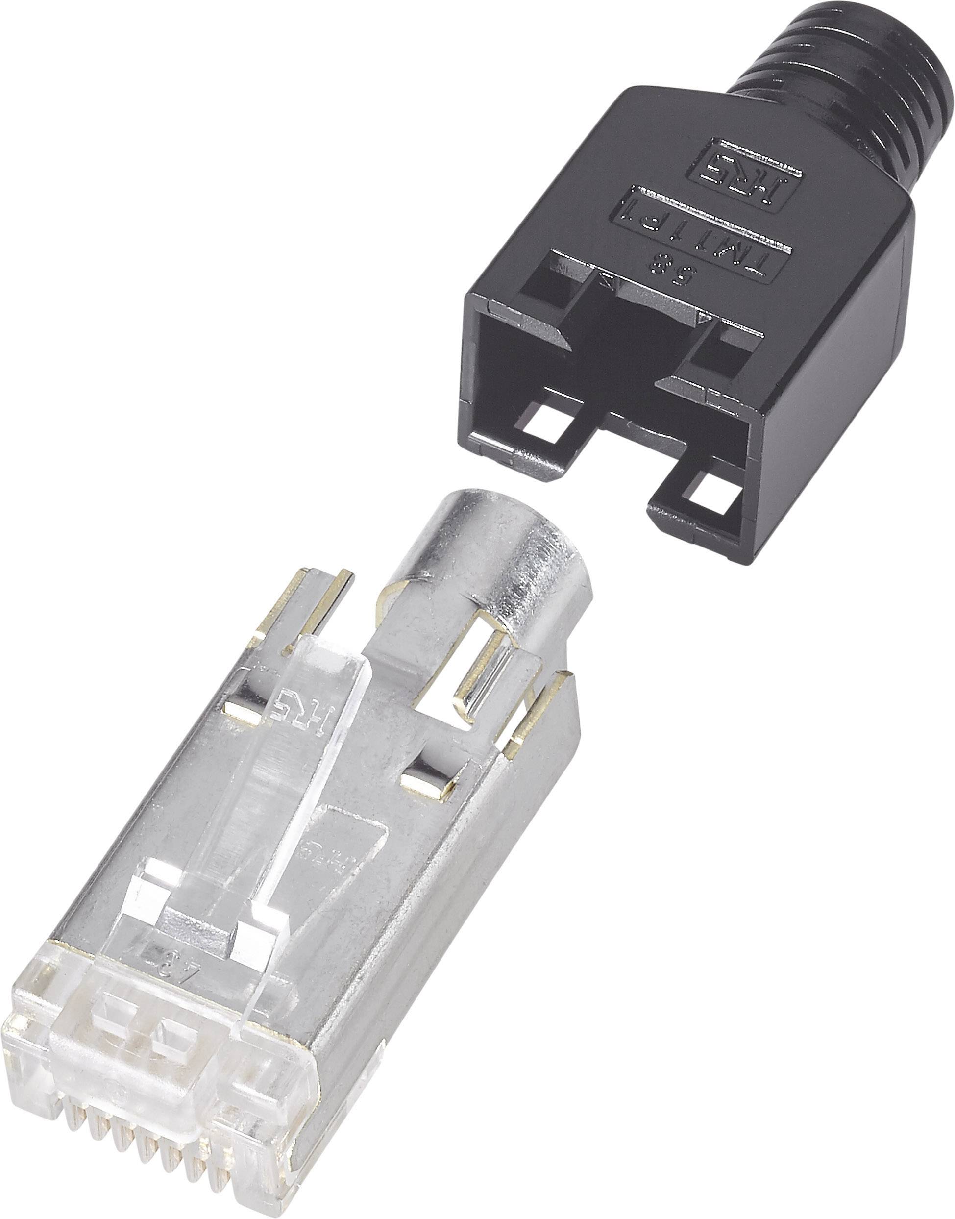 Hirose Electronic RJ45-Steckverbinder, geschirmt CAT5 TM 11 Stecker, gerade Pole: 8P8C Schwarz 1St.