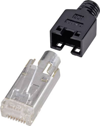 Renkforce H9540.4-10 RJ45-Steckverbinder, geschirmt CAT5e H9540.4-10 Stecker, gerade Pole: 8P8C Sch
