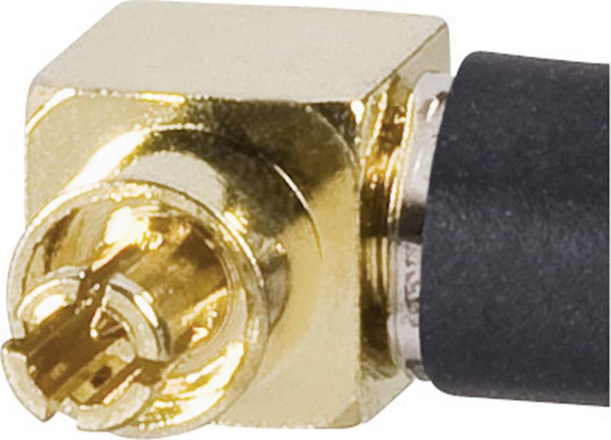 Goobay WLAN-Antennen Anschlusskabel [1x MC-Stecker - 1x RP-SMA-Stecker] 0.15 m Schwarz vergoldete Steckkontakte