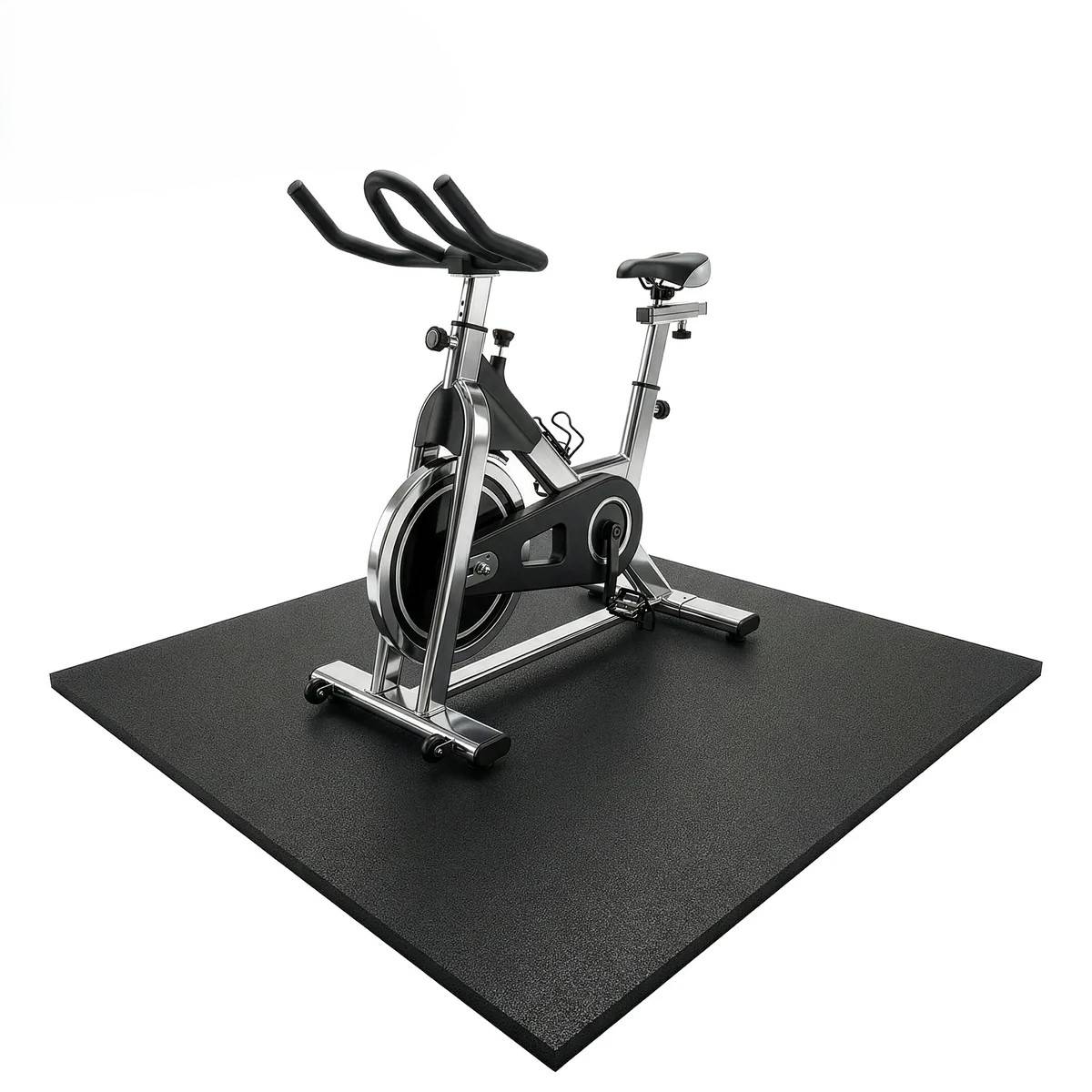 FLOORDIREKT Bodenschutzmatte - Unterlage für Fitnessgeräte - 100 x 100 x 1 cm