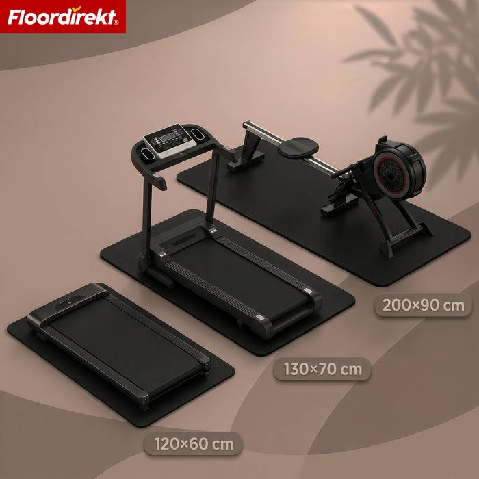 FLOORDIREKT Bodenschutzmatte Sparta - Unterlegermatte für Laufband & Crosstrainer - 200 x 90 cm