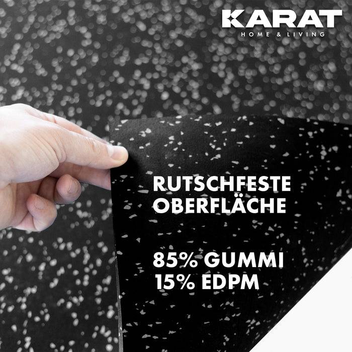 FLOORDIREKT Gymnastikmatte - Bodenschutzmatte für Fitnessgeräte - 100 x 350 cm