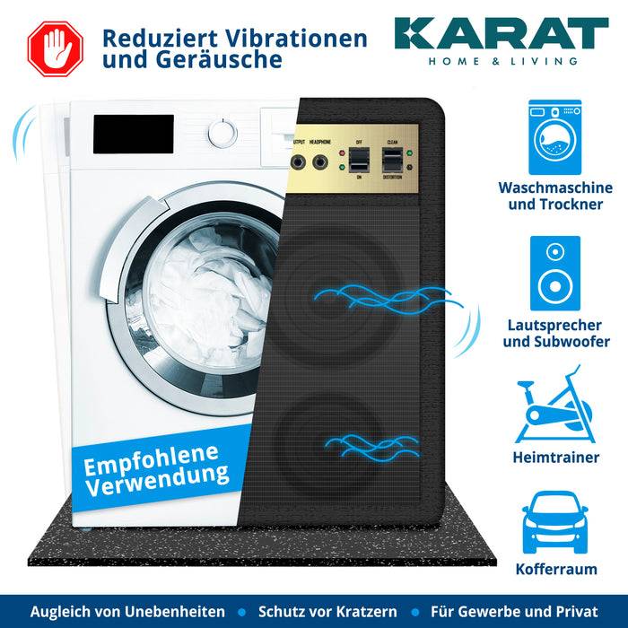 FLOORDIREKT Gymnastikmatte - Bodenschutzmatte für Fitnessgeräte - 100 x 150 cm