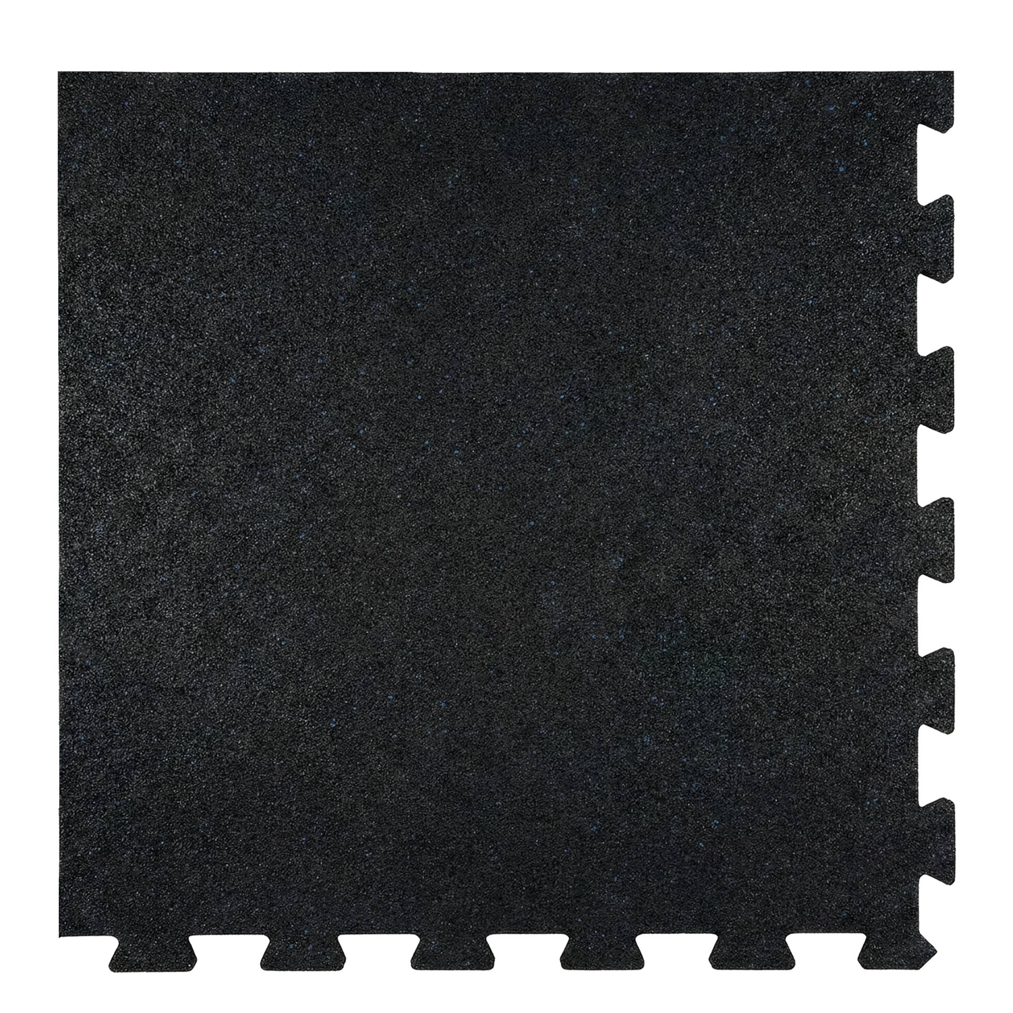 FLOORDIREKT Gummi Steckmatte - Rutschhemmend & stoßdämpfend - 50 x 50 cm - Endstück