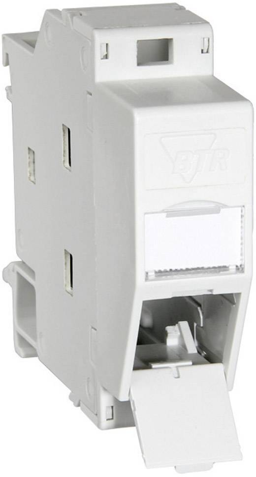 Metz Connect 1309427103-E Netzwerkdose Hutschiene CAT 6 Lichtgrau