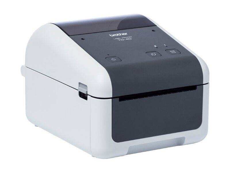 Brother TD-4215D, Thermodirekt, 203 x 203 DPI, 127 mm/sek, Kabelgebunden, Grau, Weiß