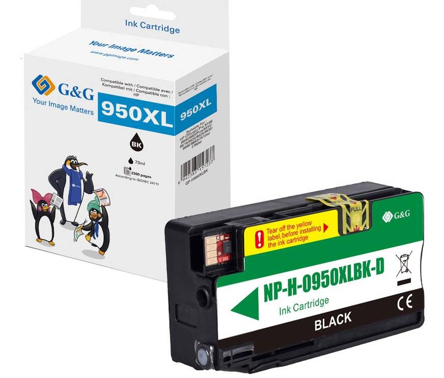 G&G Tintenpatrone kompatibel HP HP 950XL/ CN045AE Schwarz Multimedia-Technik Patronen HP