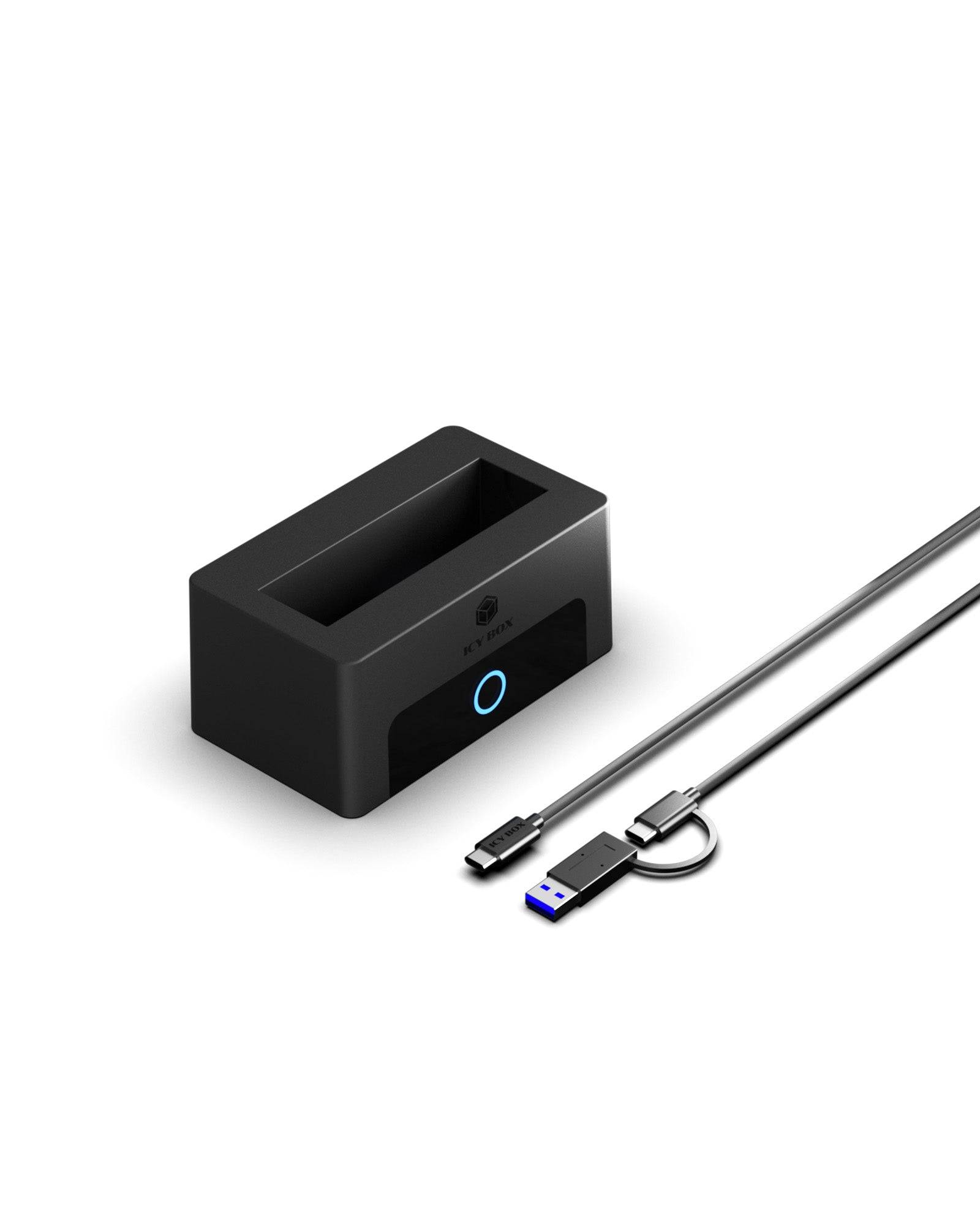 Dockingstation IcyBox für M.2 NVMe 2,5"/3,5" HDD/SSD