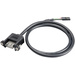 Akasa USB-Kabel USB 2.0Pfostenstecker 4pol., USB-A Buchse 0.60m Schwarz schraubbar, vergoldete Steckkontakte, UL-zertifiziert