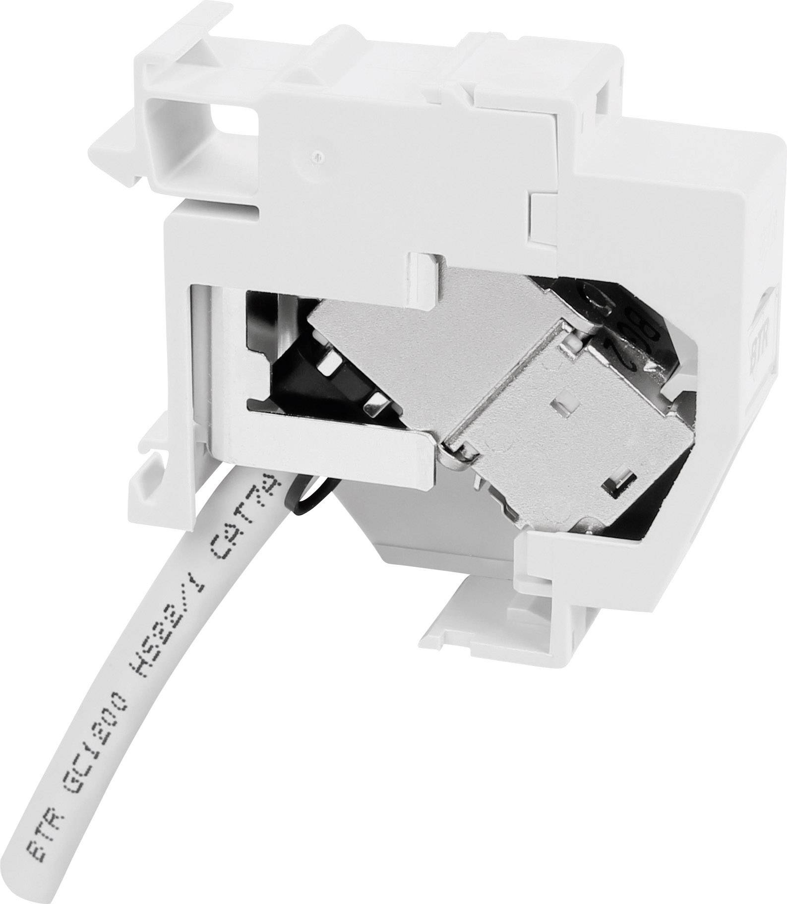 Metz Connect 130B127003-E Netzwerkdose Hutschiene CAT 6a Lichtgrau (RAL 7035)