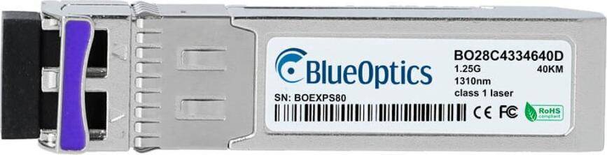 BlueOptics BO28C4334640DIN cSFP Bidi Transceiver 1000BASE-2BX-D 40KM industrial