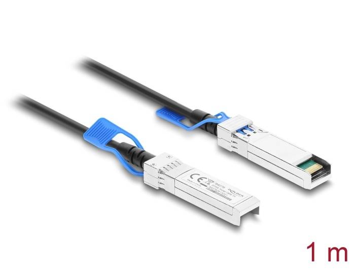 Delock Twinax Kabel SFP28 Stecker zu SFP28 Stecker 25 Gbps 1 m