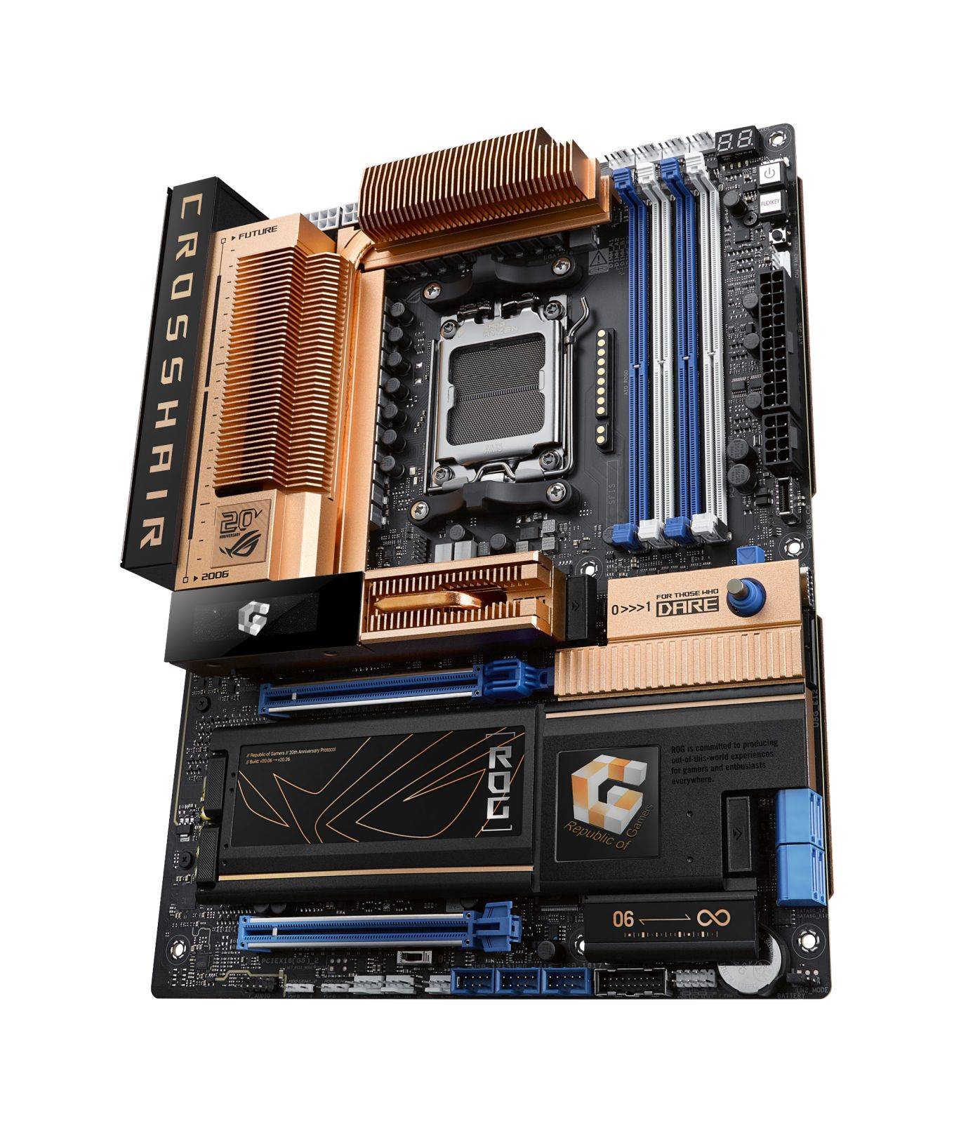 ROG CROSSHAIR 2006 - Motherboard - ATX - Socket AM5 - AMD X870E Chipsatz - USB4,
