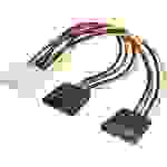 Renkforce Strom Y-Adapter [1x IDE-Strom-Stecker 4pol. - 2x SATA-Strom-Buchse 15pol.] 0.16m Schwarz, Rot, Gelb