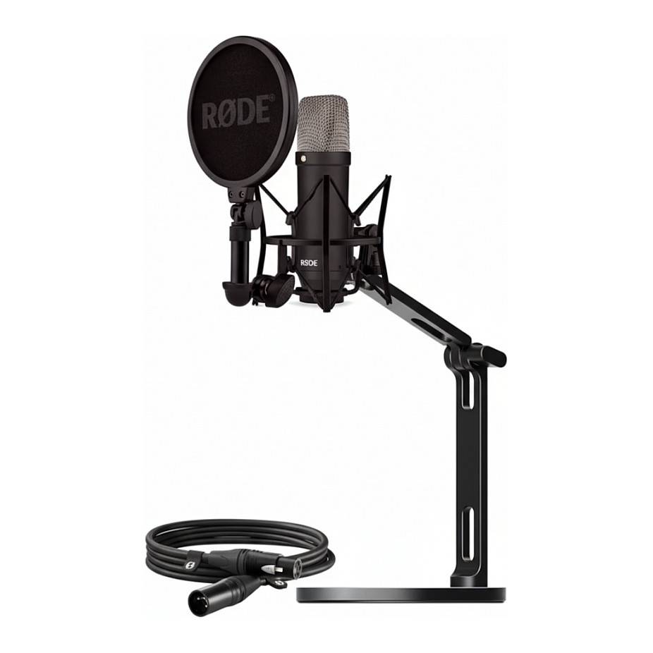 Rode Microphones NT1 Signature +XLR-Kabel+Desktop Studio Arm (schwarz, Bundle) Audio & Video