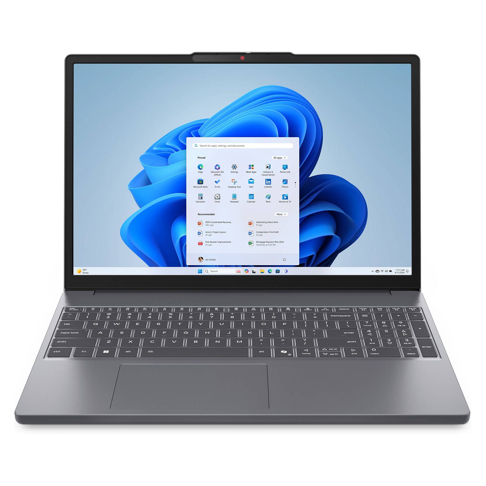 IdeaPad Slim 3 15ARP10, AMD Ryzen™ 7, 3,2 GHz, 38,9 cm (15.3"), 1920 x 1200 Pixe