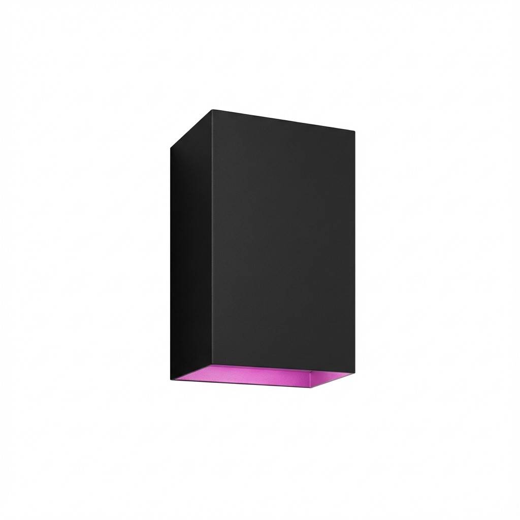 White Col. Amb. Resonate wall light black 1200lm 2pcs