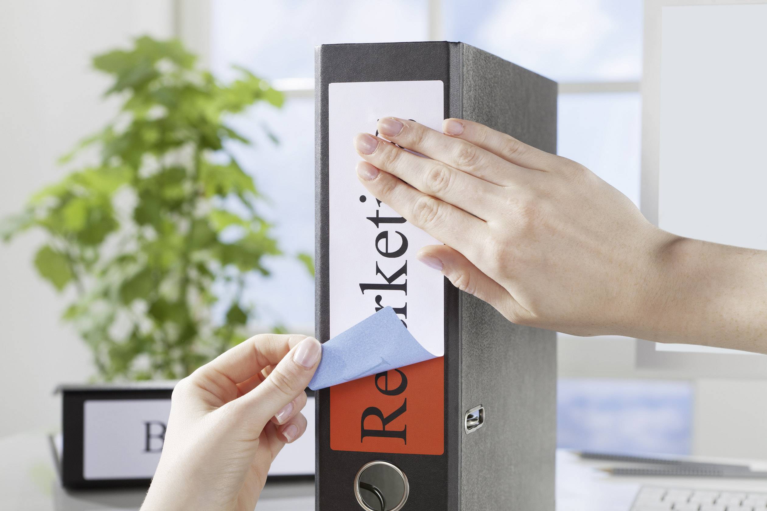 Avery-Zweckform L4758-25 Etiketten 38 x 297 mm Papier Weiß 150 St. Permanent haftend Ordner-Etiketten 30 Blatt DIN A4