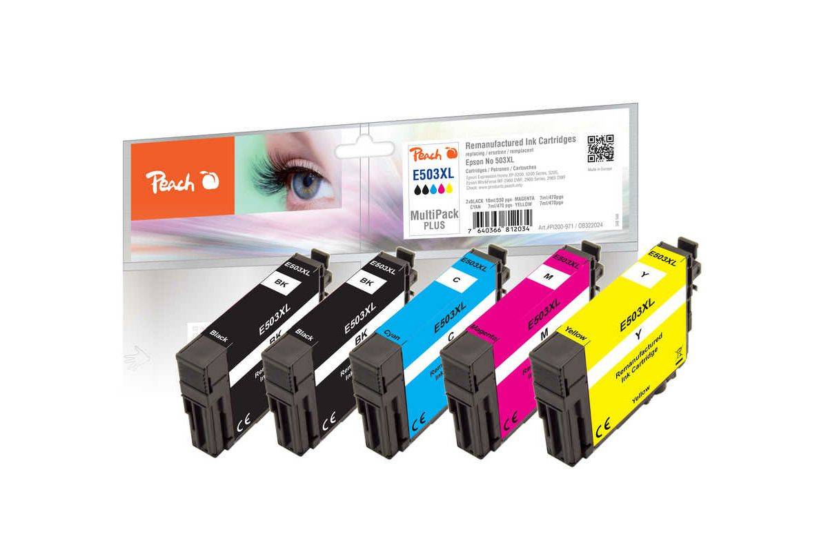 Peach Patrone Epson Nr. 503XL MultiPack Plus remanufactured - Wiederaufbereitet - Kompatibel